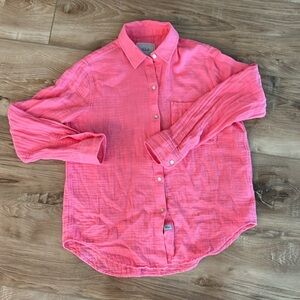 Rails gauze shirt in Malibu pink